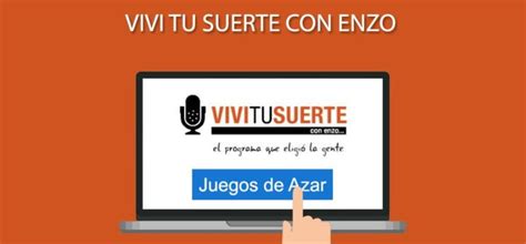 enzo vivi tu suerte hoy|Viví tu Suerte con Enzo